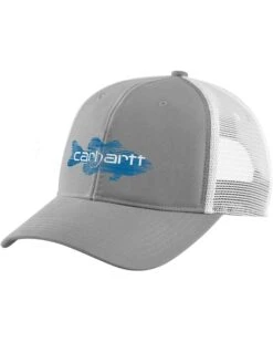 Carhartt Canvas Mesh Back Fish Graphic Cap