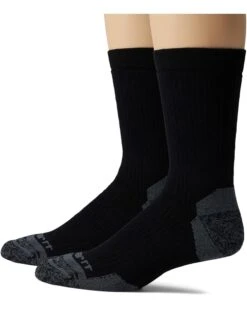 Carhartt Midweight Synthetic-Wool Blend Crew Socks 2-Pack