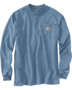 Carhartt Big & Tall Flame-Resistant Force® Cotton Long Sleeve T-Shirt