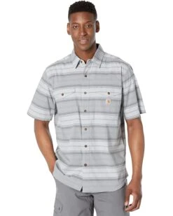 Carhartt Rugged Flex Relaxed Fit Lightweight Short Sleeve Plaid Shirt