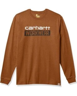 Carhartt Men's Relaxed Fit Heavyweight Long-Sleeve Workwear Graphic T-Shirt