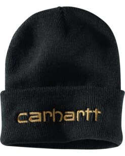 Carhartt Men's Knit Insulated Logo Graphic Cuffed Beanie