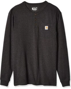 Carhartt Men's Loose Fit Heavyweight Long-Sleeve Pocket Henley T-Shirt